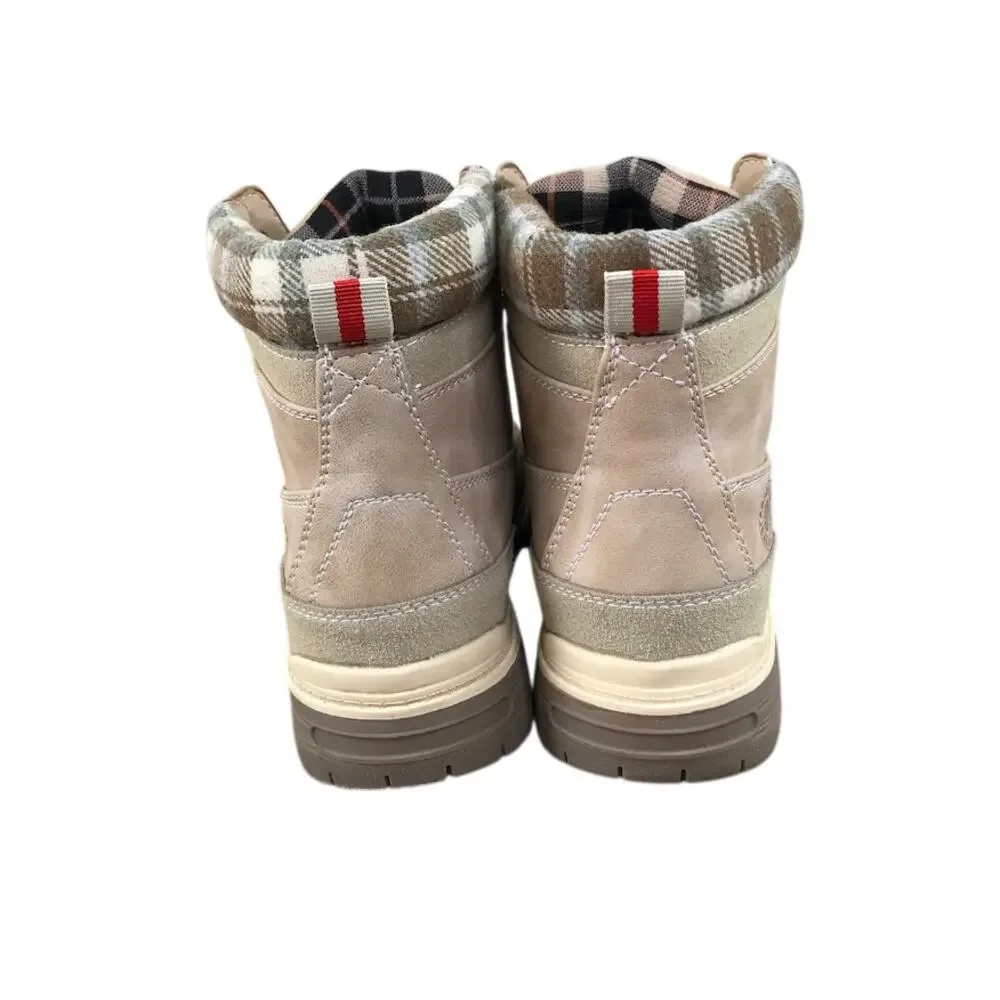 ANJOU FEMME Hiking Waterproof Ankle Boots W's 8.5 Tan Everyday City Outdoor NWOT